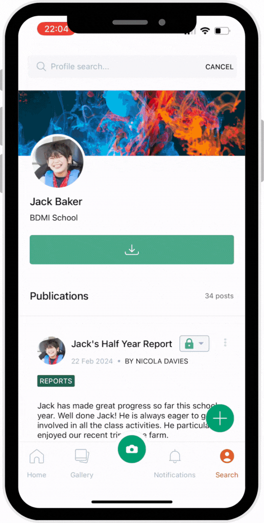 Easily capture and share pupil progress